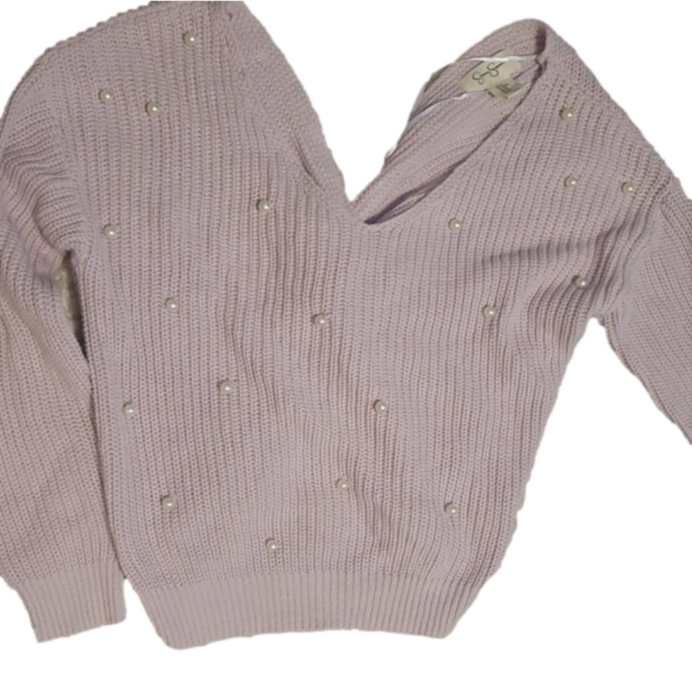 Jessica Simpson Wrap Front Purple XS Sweater